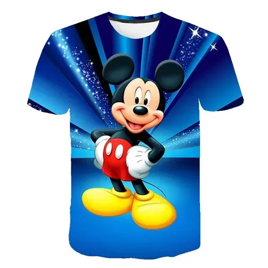 Discover Summer Fashion Unisex Mickey Mouse T-shirt