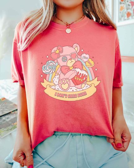 Funny Valentine's Day Bear I Don't Care Bear Shirt