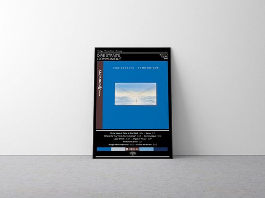 Discover Dire Straits Poster | Communiqu Poster | Rock Music Poster