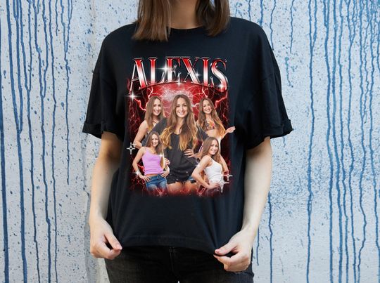 Discover Custom Rap Tee for Girlfriend Boyfriend, Shirt with Face Photo T Shirts