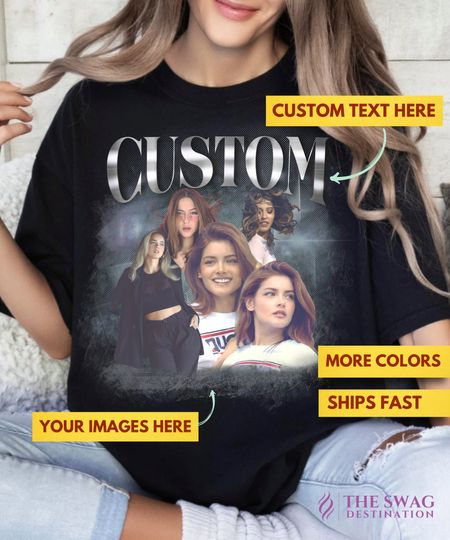 Custom Girlfriend T-Shirt, Shirt With Girlfriend Face, Custom Photo Vintage