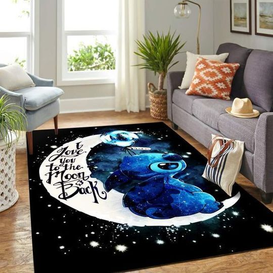 Stitch I Love You To The Moon And Back Lilo And Stitch Disney Rug