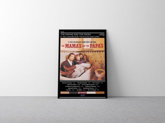 Discover The Mamas and The Papas Poster | If You Can Believe Your Eyes and Ears Poster