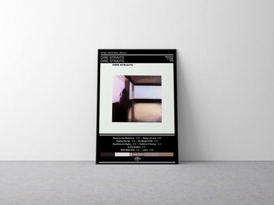 Discover Dire Straits Poster | Dire Straits Poster | Rock Music Poster | Album Cover Poster