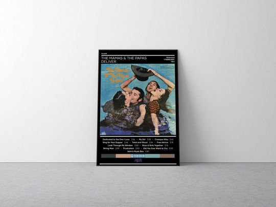 Discover The Mamas & The Papas Poster | Deliver Poster | Rock Music Poster | Album Cover Poster