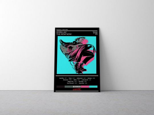 Discover Gorillaz Poster | The Now Now Poster | Rock Music Poster | Album Cover Poster
