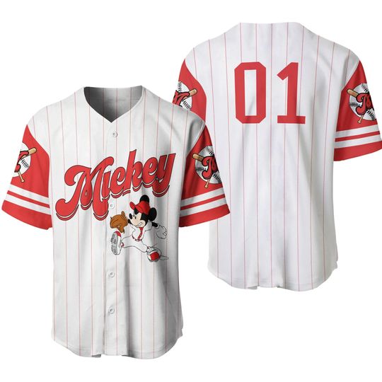 Discover Personalized Mickey Mouse Disney Baseball Jersey, Disney Jersey