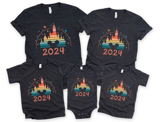 Discover Custom Disney 2024 Family Vacation Shirt, Family Trip 2024 Shirt