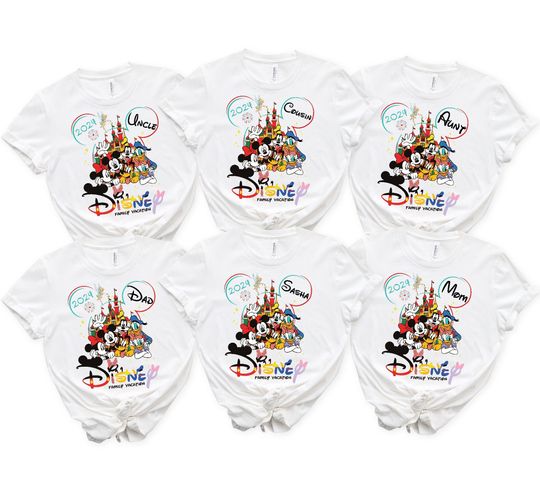 Discover 2024 Family Disney Family Vacation Tshirt, Custom Disney Matching Shirt