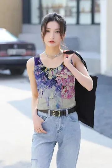 Women Butterfly Sexy Crop Tank Top