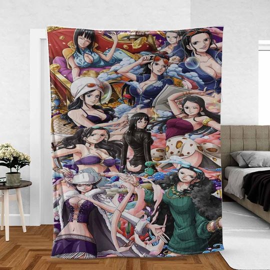 Nico Robin ONE PlECE Anime Sherpa Fleece Blanket