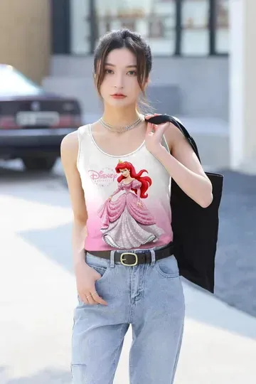 Top women Summer Sling Tube Top Sexy Bra Little Mermaid Crop Tank Top