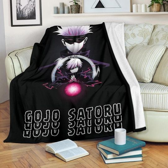 Discover Jujutsu Satoru Anime Sherpa Fleece Blanket