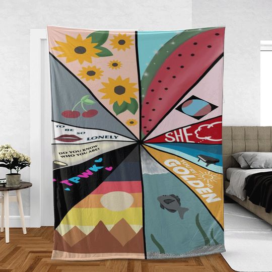 Discover Harry Fine Line Art Sherpa Fleece Blanket