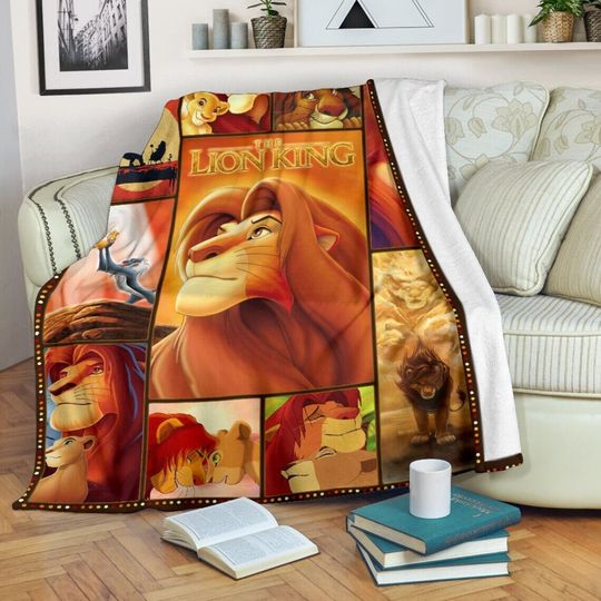 Mufasa Lion King Sherpa Fleece Blanket