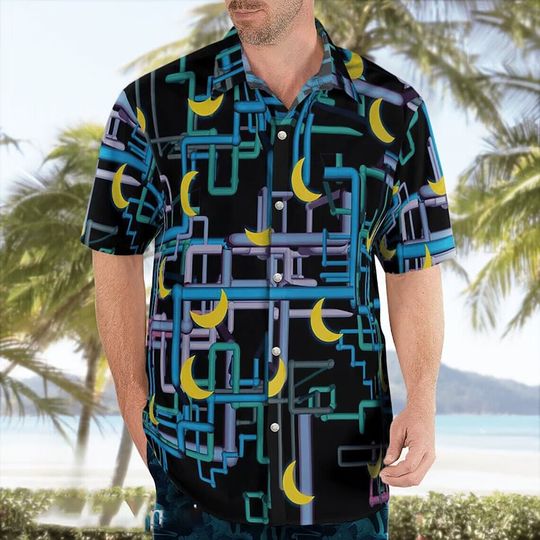 Swayzine Dan Flashes Hawaiian Shirt