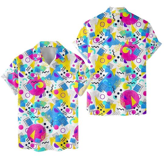 Discover Retro 80s 90s Pattern Hawaiian Shirts