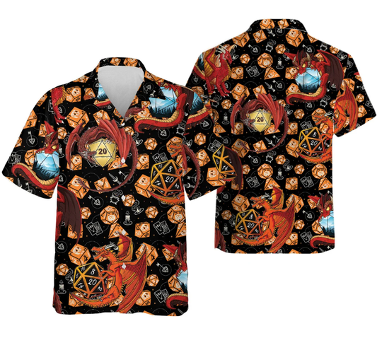 Discover Geometric Dnd Hawaiian Shirt