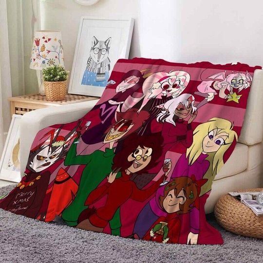 Hazbin Hotel Blanket, Hazbin Hotel Fan Gift