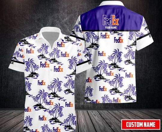 Personalized FedEx Hawaiian Shirt, FedEx Ground Aloha Shirt