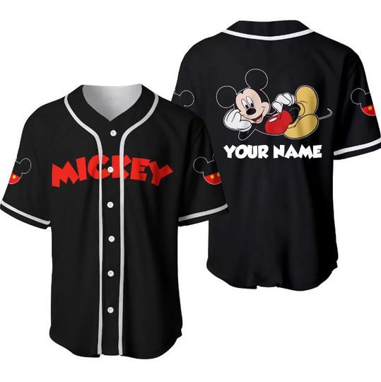 Personalized Mickey Mouse Disney Baseball Jersey, Disney Jersey