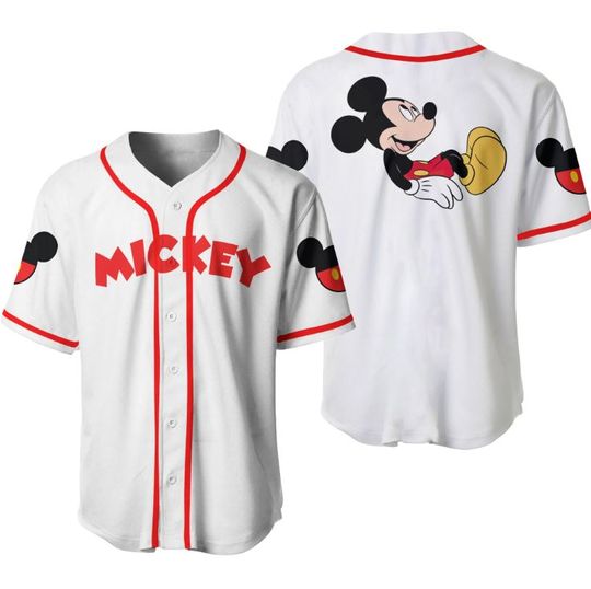 Discover Mickey Mouse Disney Baseball Jersey, Disney Jersey