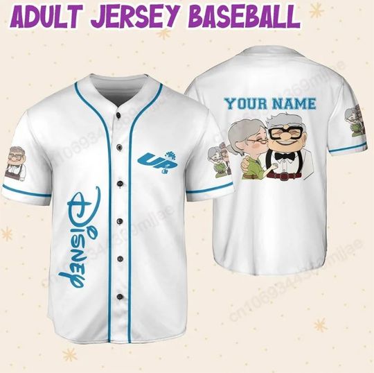 Discover Personalized UP Disney Baseball Jersey, Disney Jersey