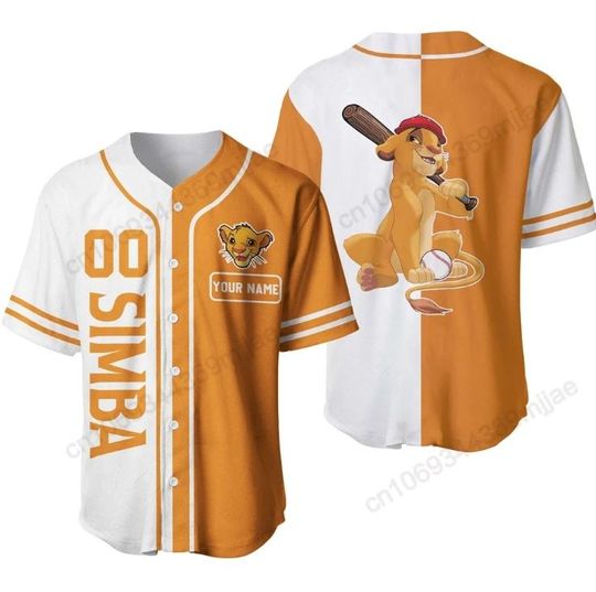 Discover Personalized Simba The Lion King Disney Baseball Jersey, Disney Jersey