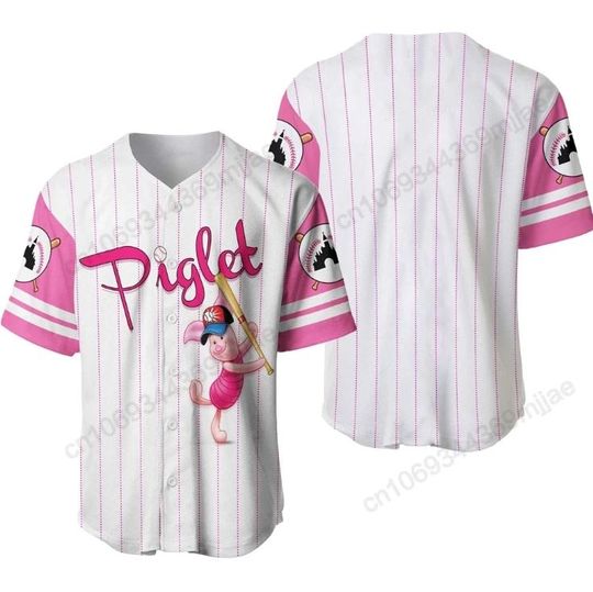Discover Winnie The Pooh Piglet Disney Baseball Jersey, Disney Jersey