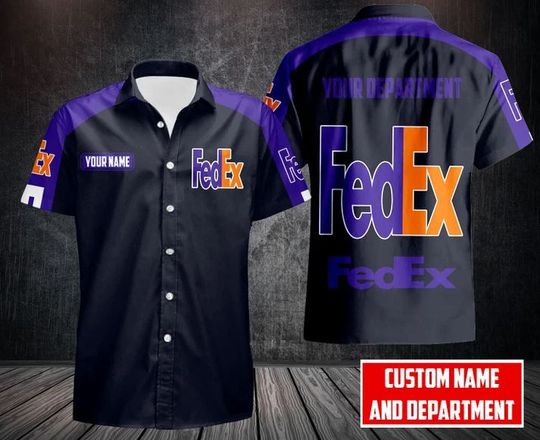 Personalized FedEx Hawaiian Shirt, FedEx Ground Aloha Shirt