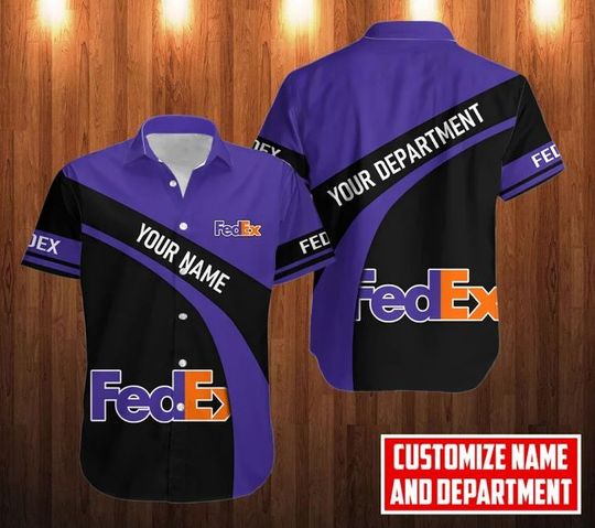 Personalized FedEx Hawaiian Shirt, FedEx Ground Aloha Shirt