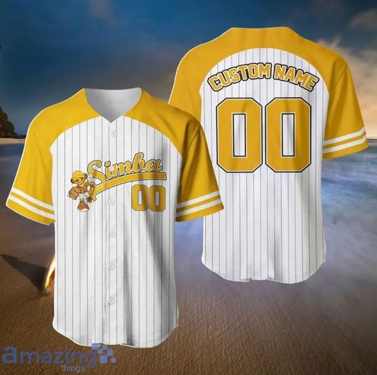 Discover Personalized Simba The Lion King Disney Baseball Jersey, Disney Jersey