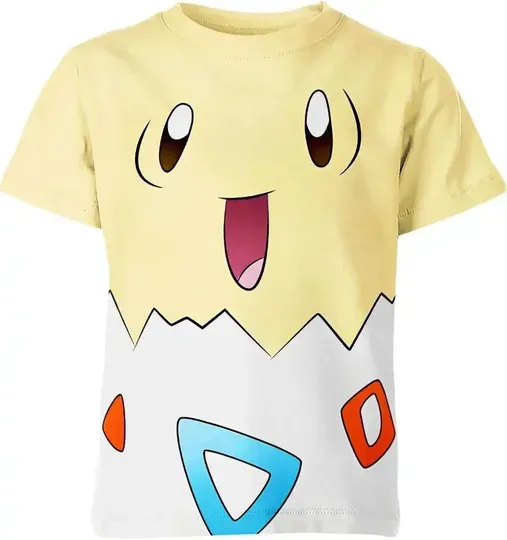 Summer New Boys and Girls 3D Print PKM series Cartoon  T-Shirt