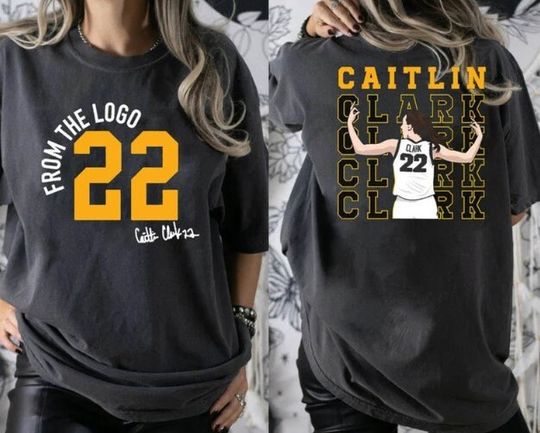 Caitlin Clark Shirt, American Clark 22 Basketball, From The Logo 22 Caitlin Clark T-Shirt