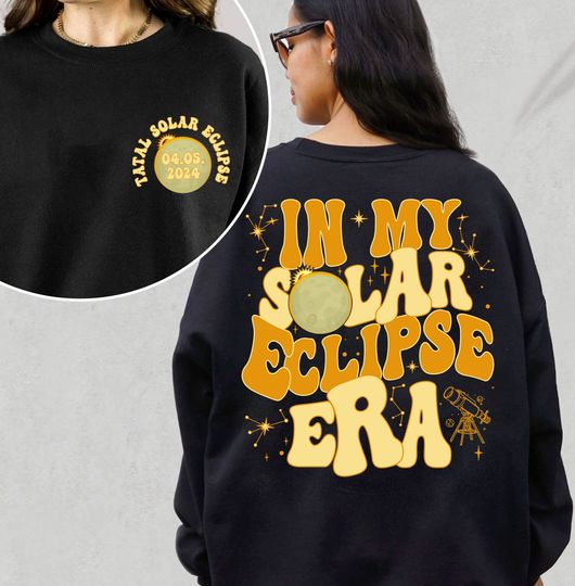 Solar Eclipse Shirt, In My Solar Eclipse Era Shirt, Eclipse Watching Squad Sweatshirt