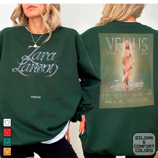 Discover Zara Larsson VENUS Tour 2024 Fan Gifts Shirt, Zara Larsson Music Merch Shirt