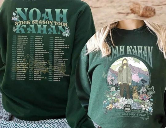 Discover Vintage Stick Season Shirt, Noah Kahan Sweatshirt, Country Music, Noah Kahan Tour Sweatshirt