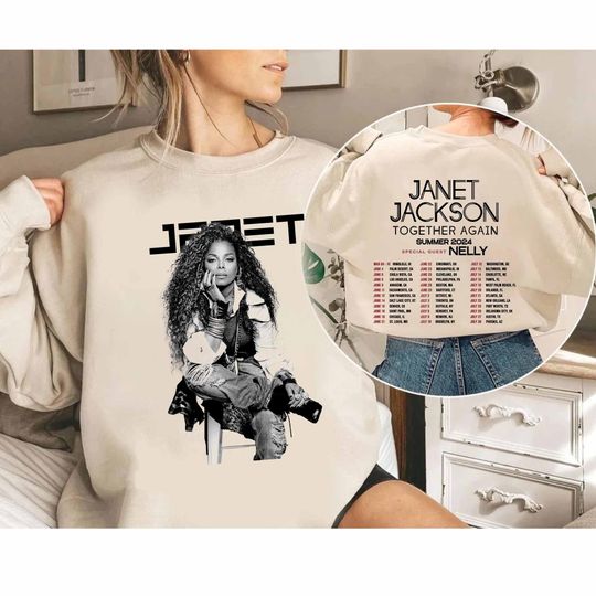 Janet Jackson Together Again Summer Tour 2024 Sweatshirt