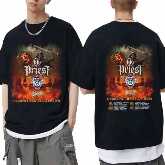 Discover KKs Priest 2024 Tour Shirt, KK's Priest Band Fan Shirt