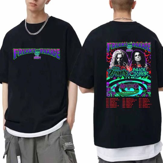 Rob Zombie and Alice Coopers 2024 Tour Shirt