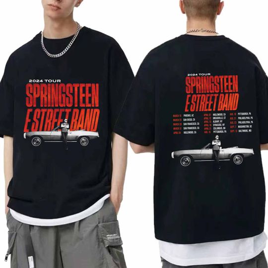 Discover Bruce Springsteen & The E Street Band Rescheduled US Tour 2024 Shirt