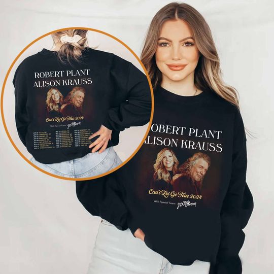 Robert Plant and Alison Krauss 2024 Tour Sweatshirt