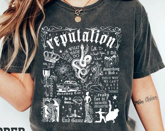 Vintage Reputation Sweatshirt, Reputation Snake T Shirt