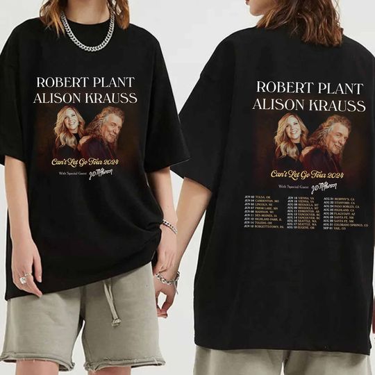 Robert Plant and Alison Krauss 2024 Tour Shirt