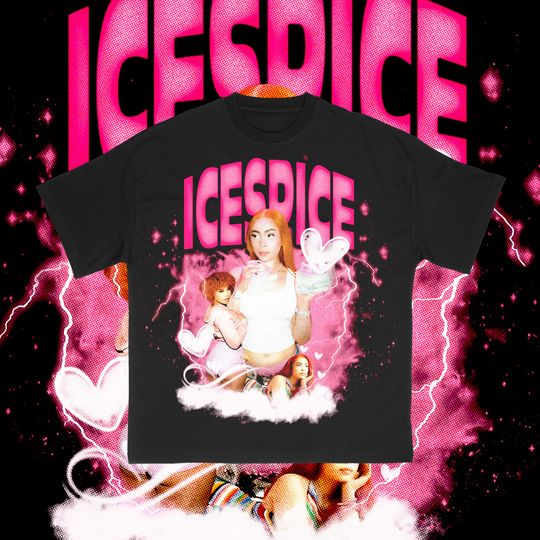Ice Spice Shirt, Vintage Rap Tee Ice Spice, Hip Hop Graphic Print T-Shirt