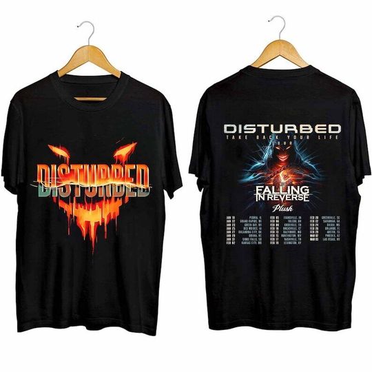 Discover Disturbed Band Fa.n Shirt, Disturbed 2024 Concert Tshirt