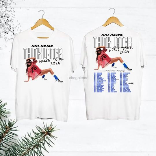 Discover Tate McRae The Think Later World Tour 2024 Tour Shirt