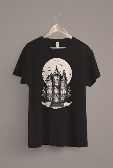 Halloween Haunted House T-Shirt, Scary Shirt, Spooky Season