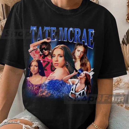 Discover Tate Mcrae World Tour 2024 90s Retro Vintage T Shirt