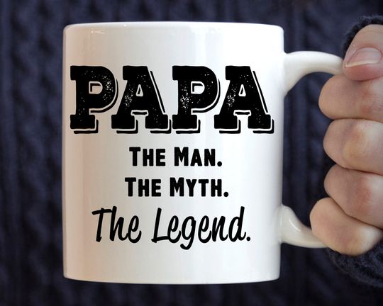 Discover Papa Gift | Gift for Papa | Papa Fathers Day Gift | Funny Papa Mug